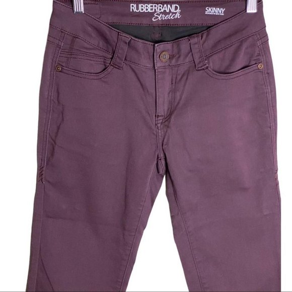 Rubberband  Skinny Jeans Purple Wash 26 - Picture 1 of 5